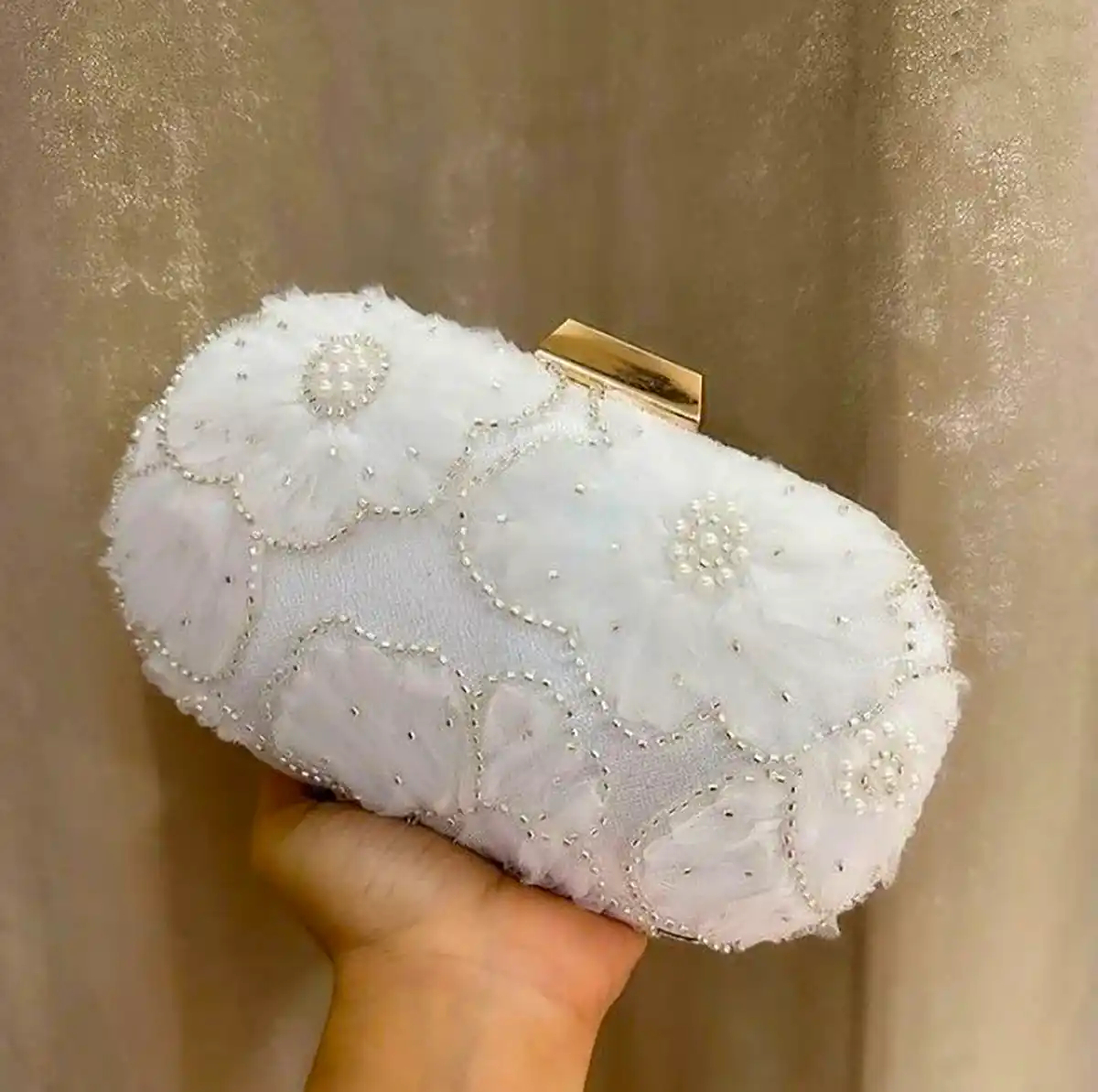 کیف سفید نوعروس