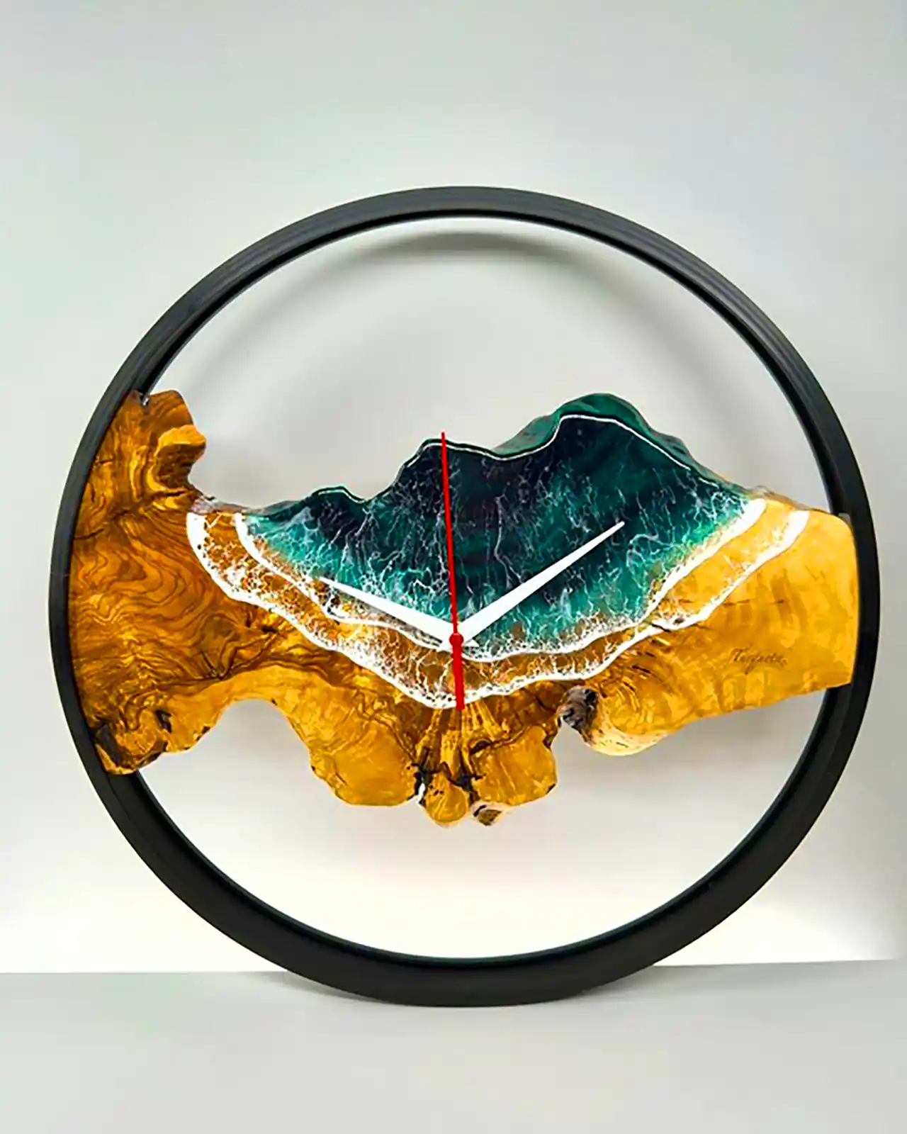 ساعت چوب و اپوکسی