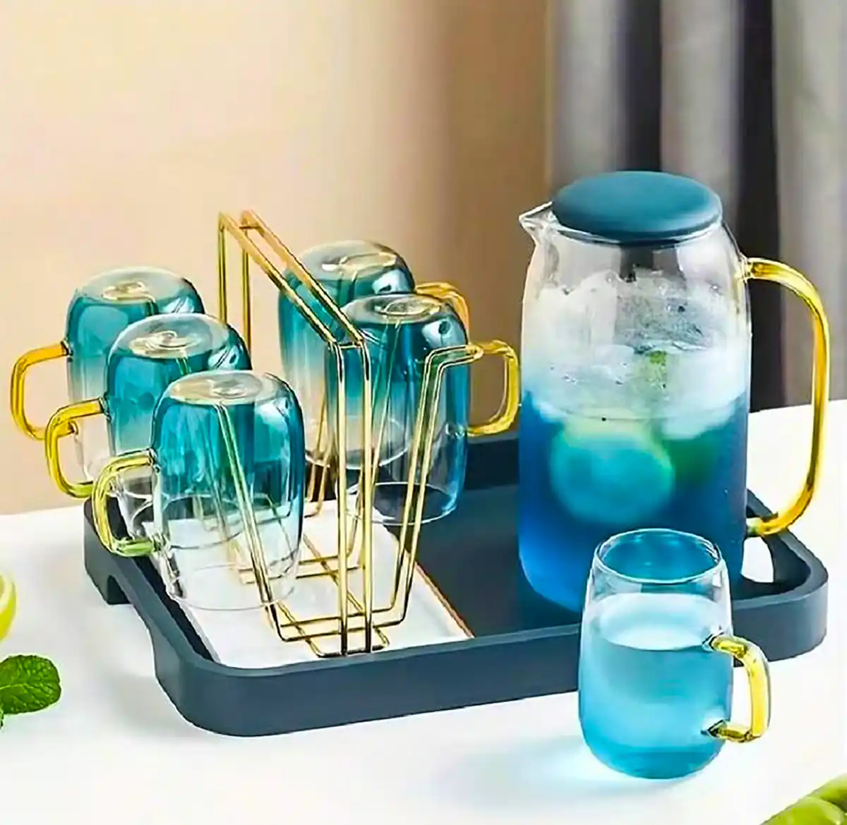 پارچ و لیوان شیشه ای لوکس