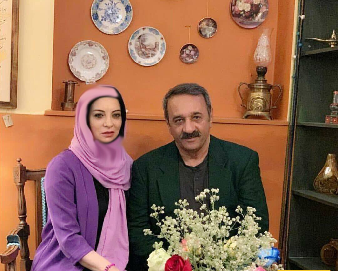  علی اوسیوند و همسرش