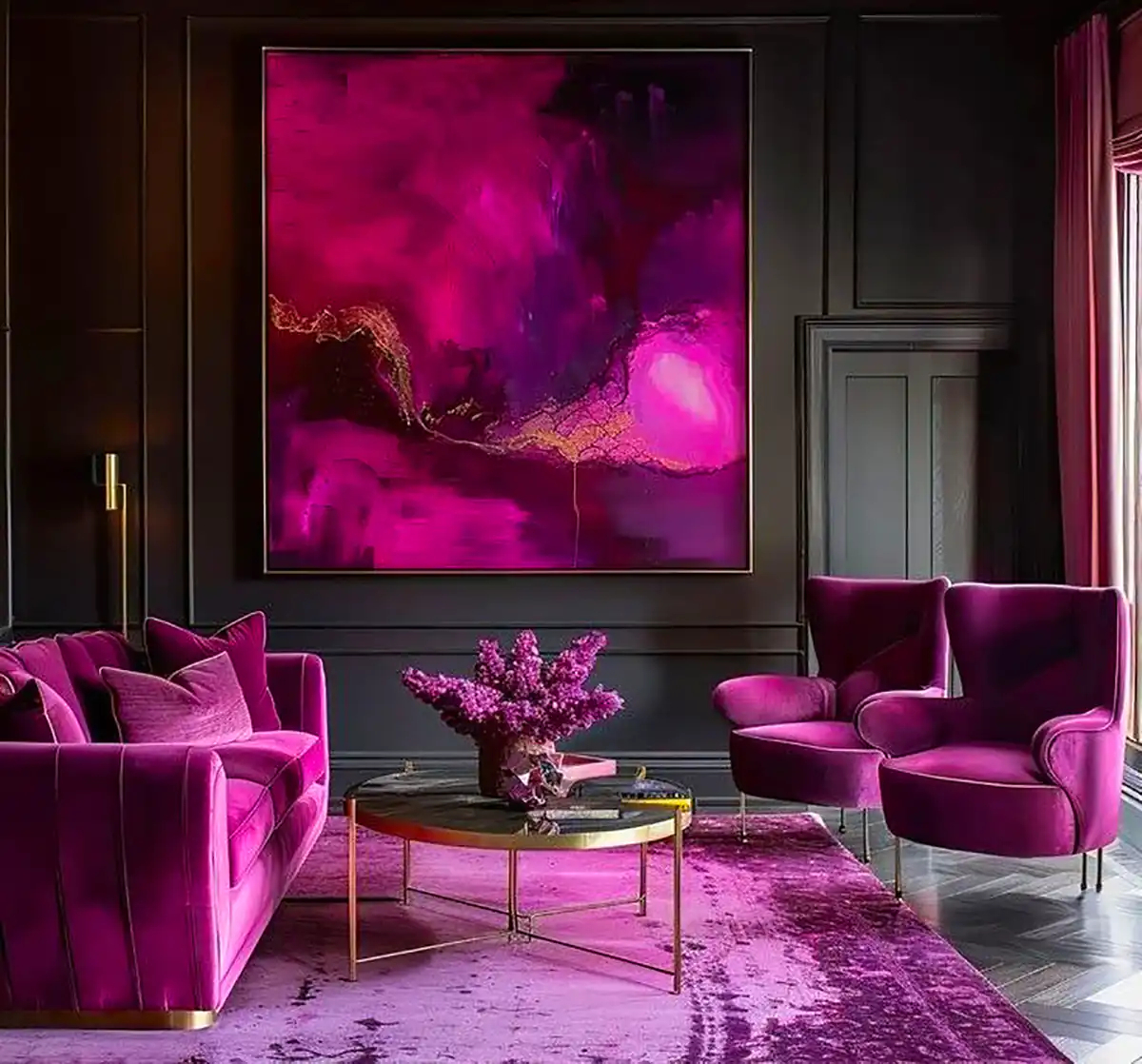 دیزاین مینیمال با تم سرخابی