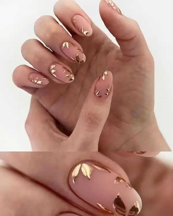 ایده طراحی ناخن پاییزی