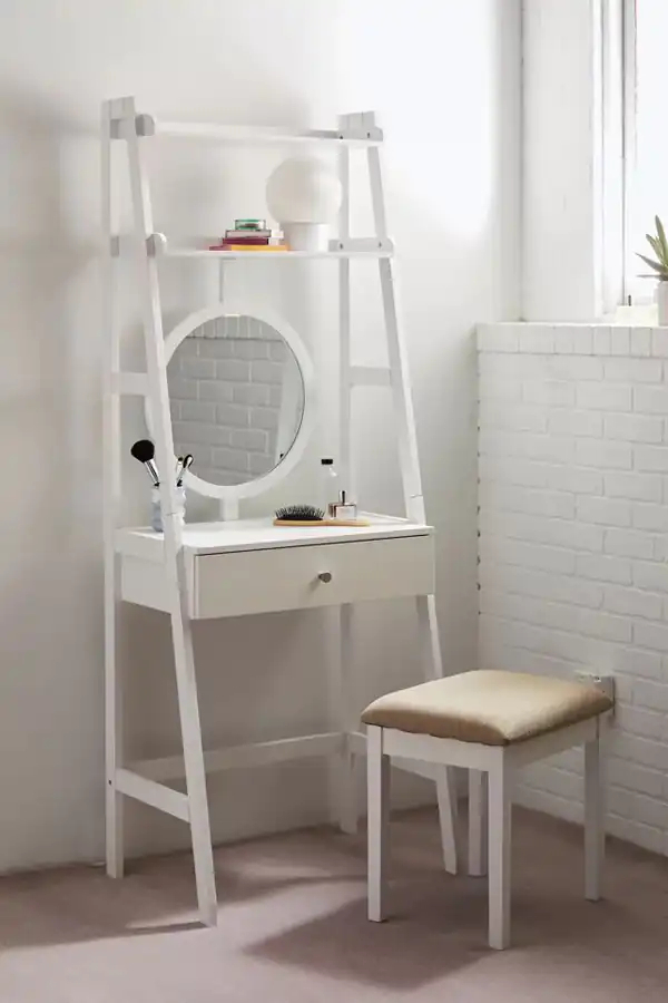 مدل میز آرایش چوبی سفید