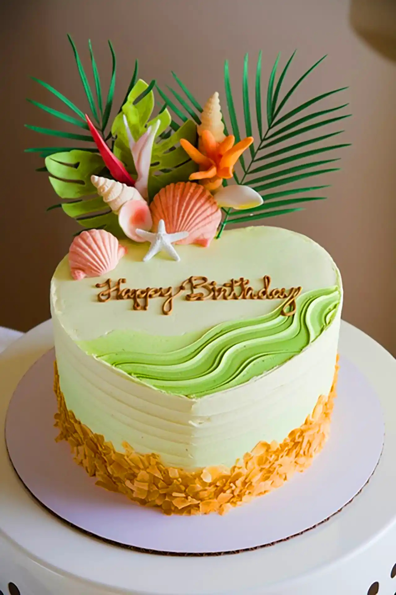 مدل کیک تم ساحل و دریا