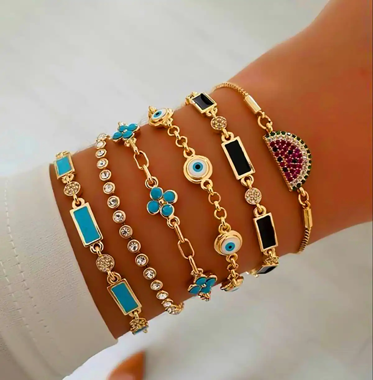 دستبند ست چندتایی طلا 