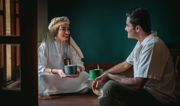 سهند جاهدی و همسرش