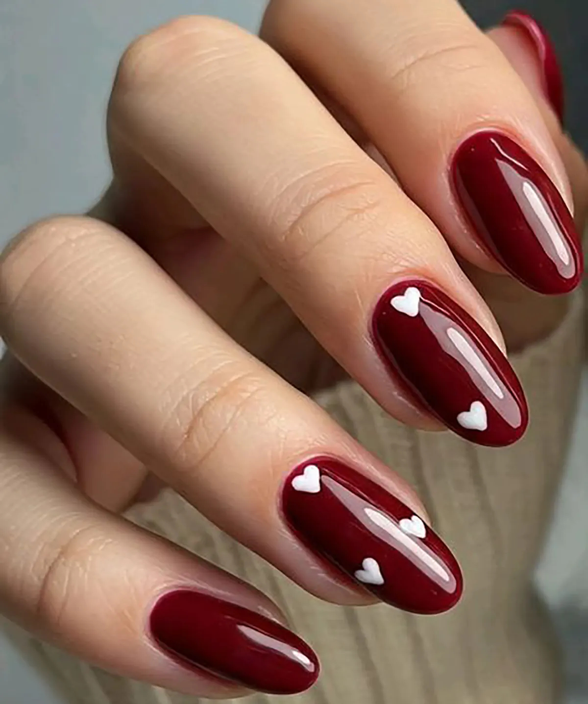 ناخن قلبی بچه گانه 