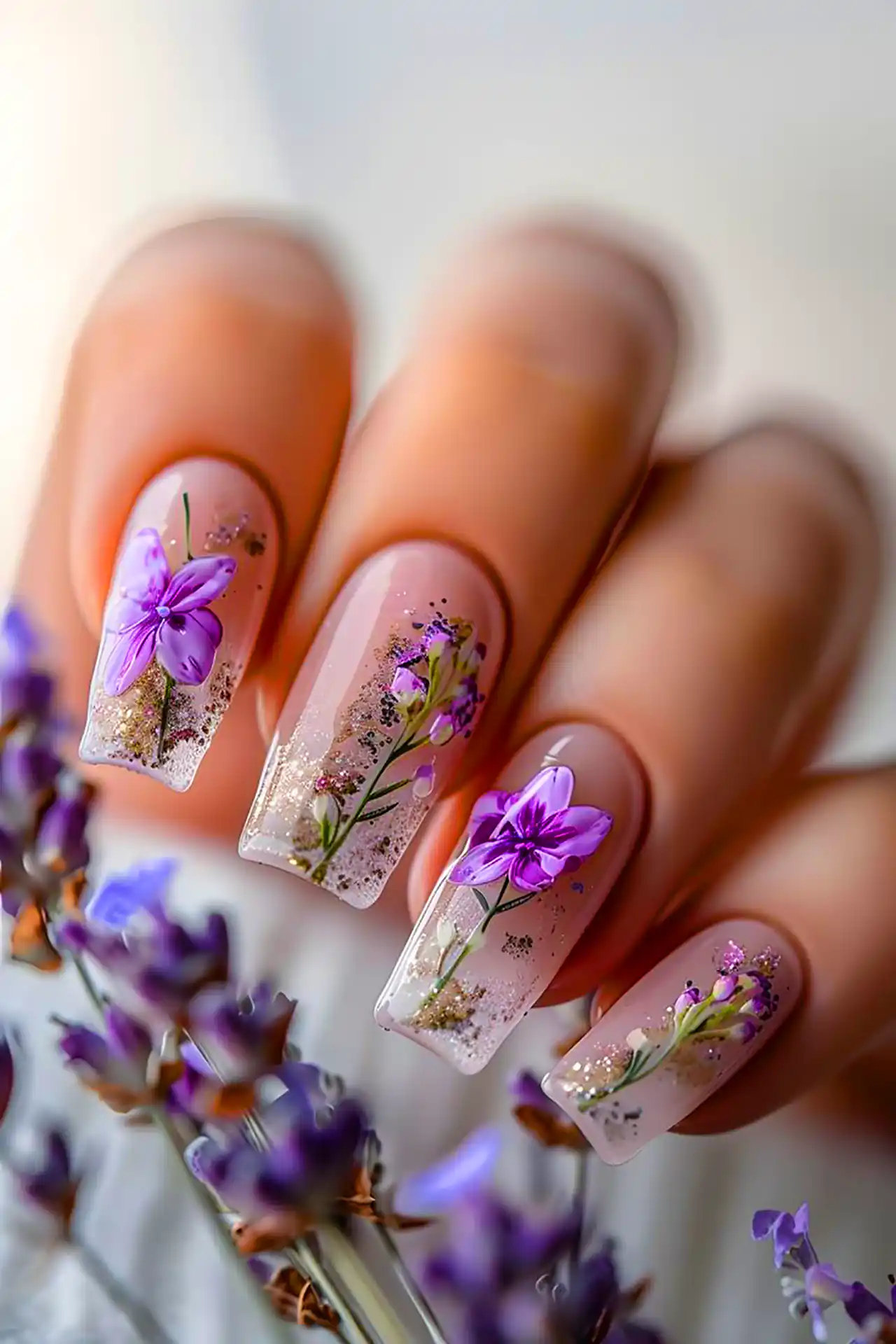 طرح ناخن گلگلی زیبا