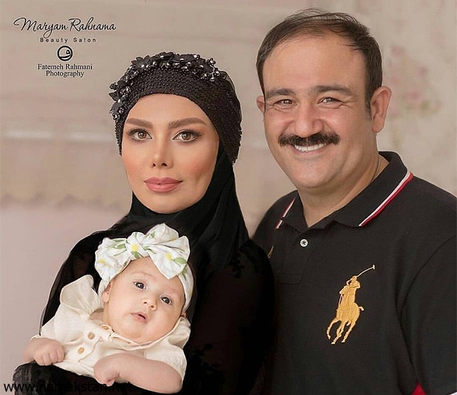 عکس های مهران غفوریان با همسرش (آرزو) و دخترش هانا