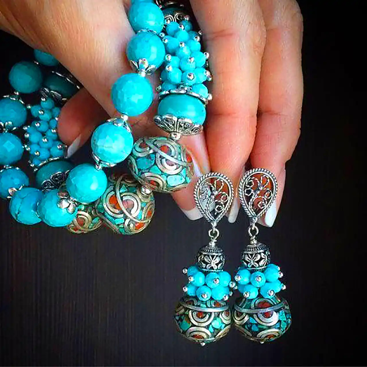 دستبند شیک فیروزه