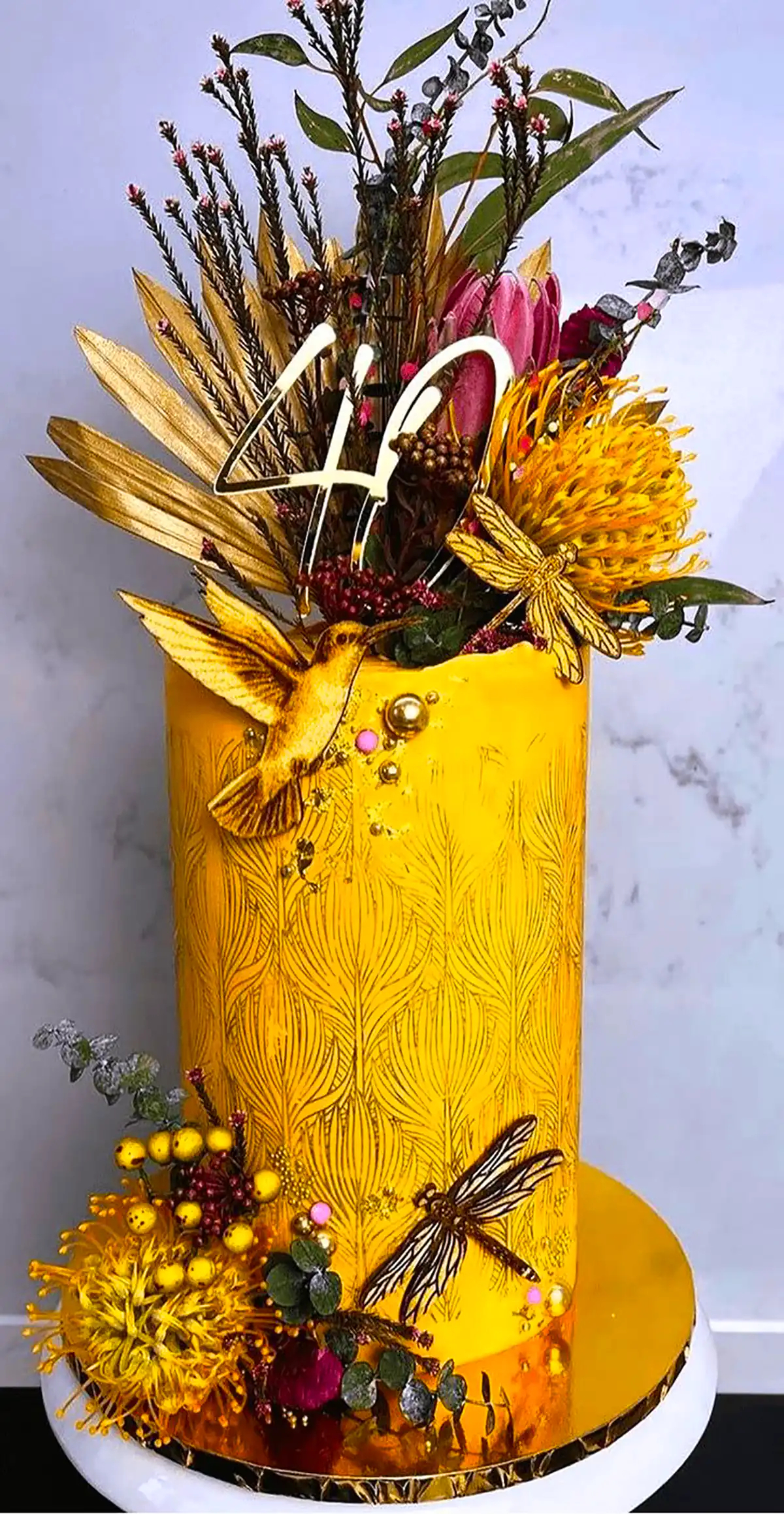 کیک دورنگ با پرتقال خشک