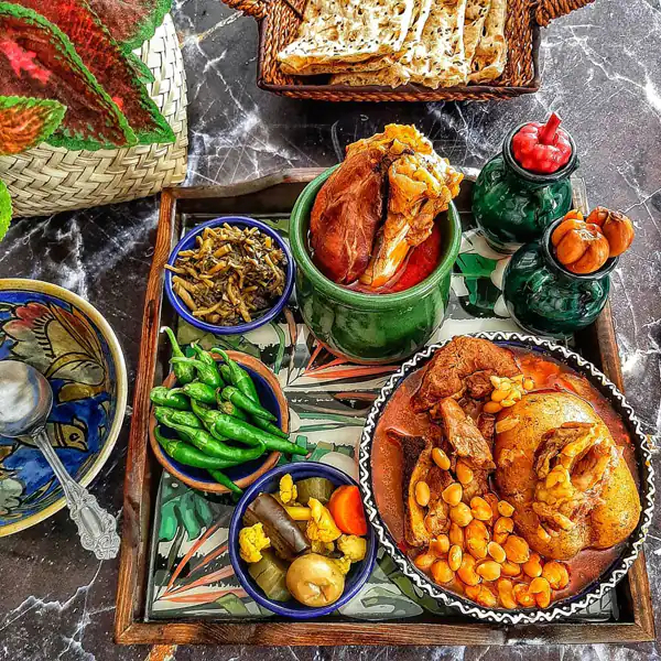 تزیین آبگوشت مجلسی