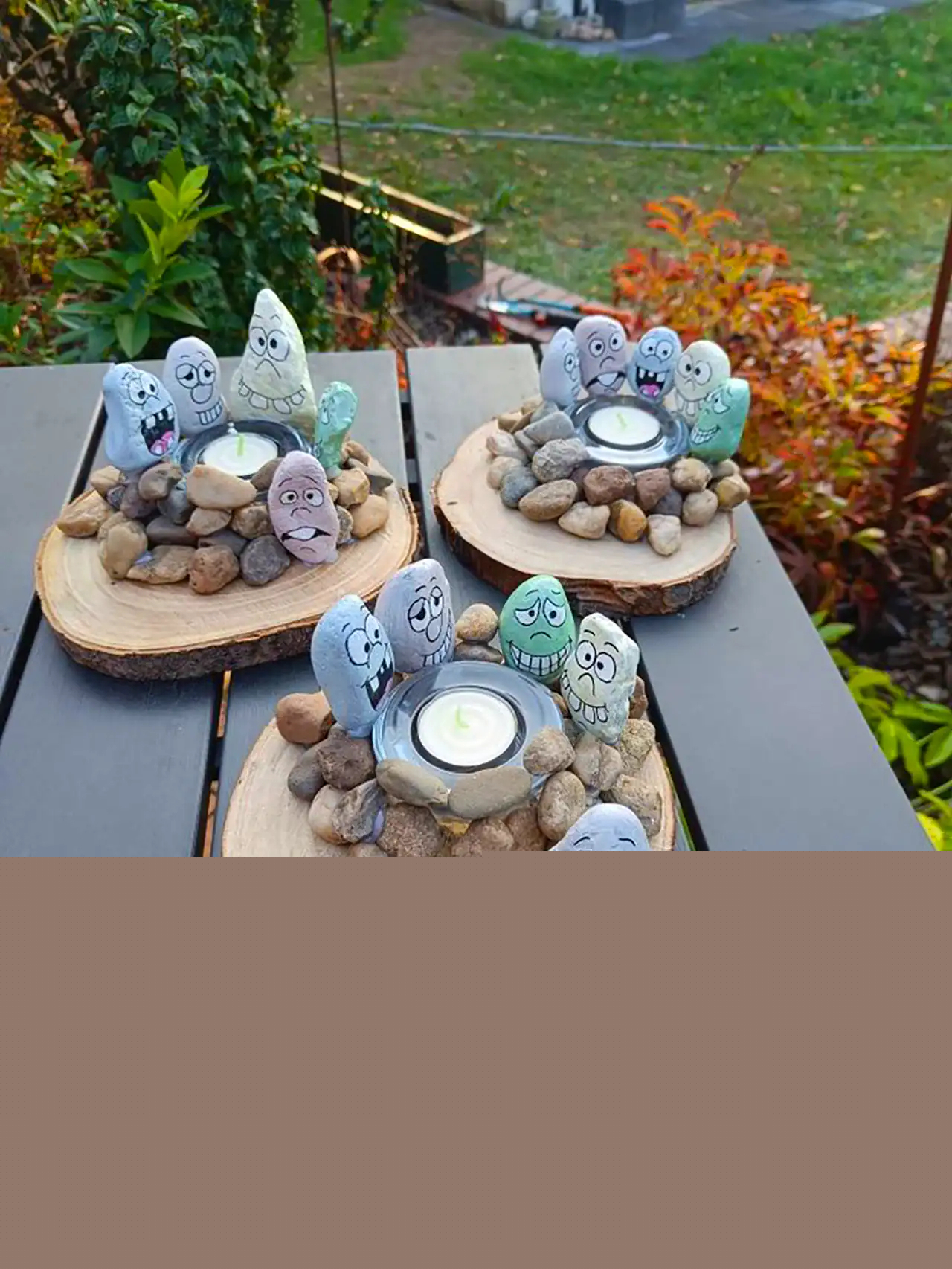 کاردستی خلاقانه با سنگ رودخانه