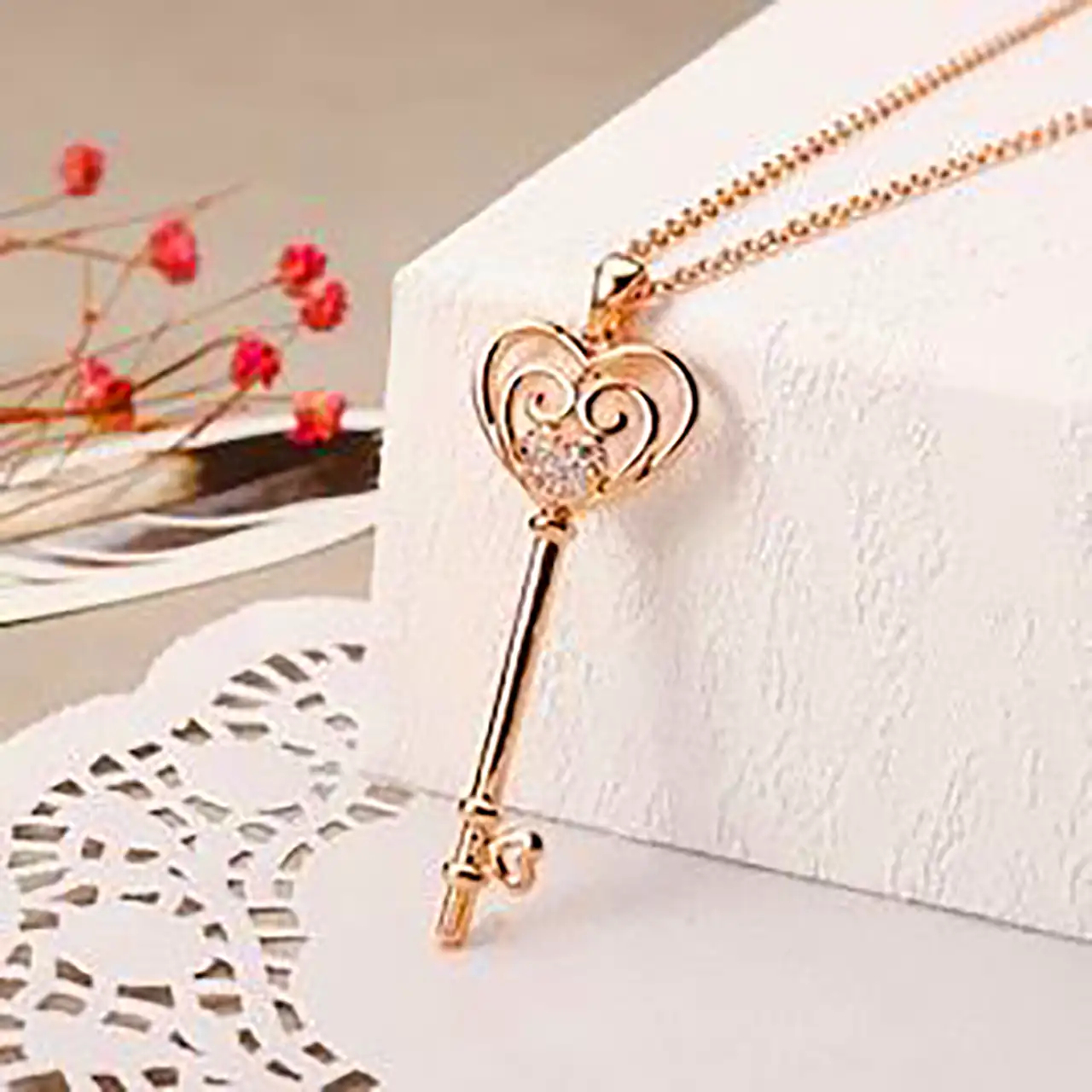 گردنبند طلا طرح کلید