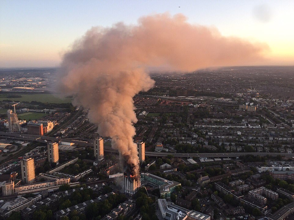 آتش سوزی در برج مسلمان نشین لندن