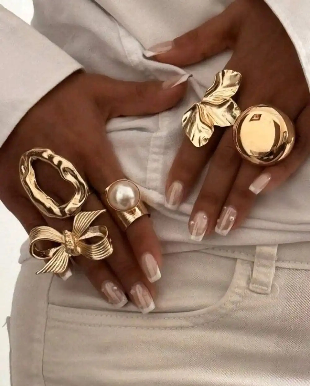 انگشتر طلا زنانه بزرگ