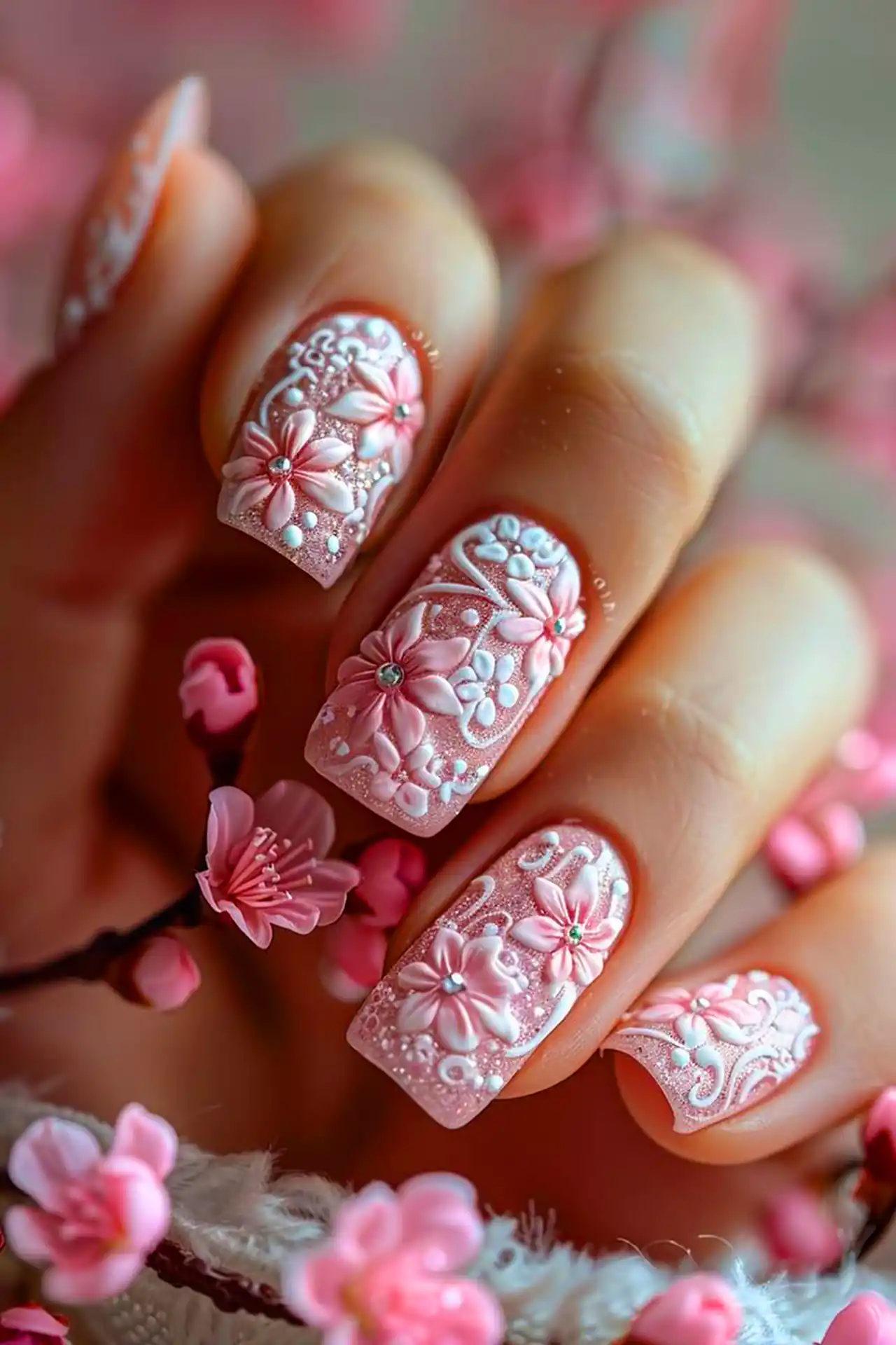 طرح ناخن گلگلی زیبا