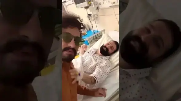 فیلم آخرین وضعیت حمید هیراد در  عیادت راغب / خودش و پزشکش پس از شیمی‌درمانی چه گفت ؟!