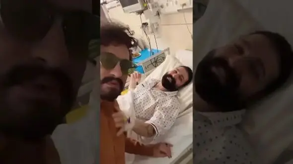 فیلم آخرین وضعیت حمید هیراد در  عیادت راغب / خودش و پزشکش پس از شیمی‌درمانی چه گفت ؟!