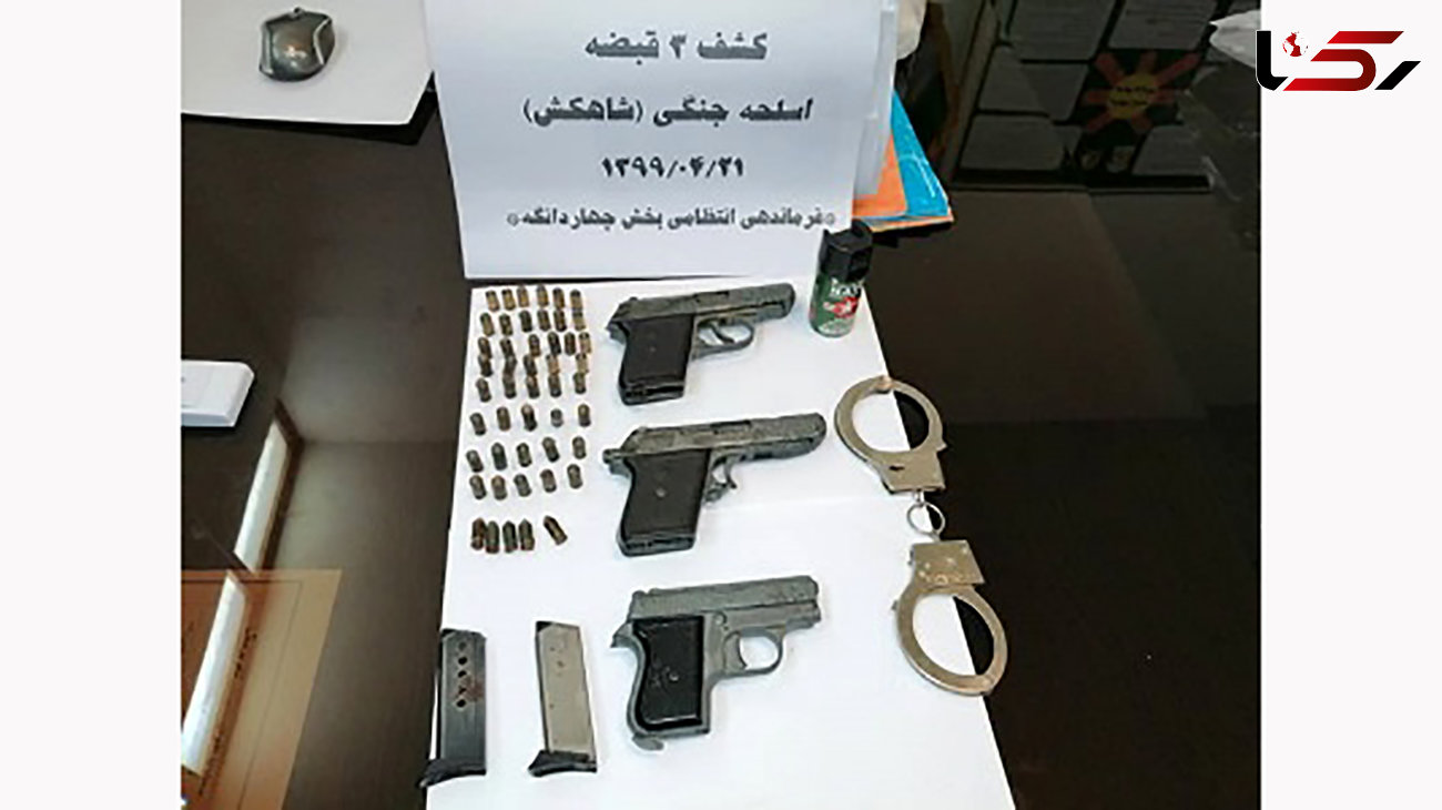 دستگیری اعضای باند خرید و فروش سلاح در چهاردانگه