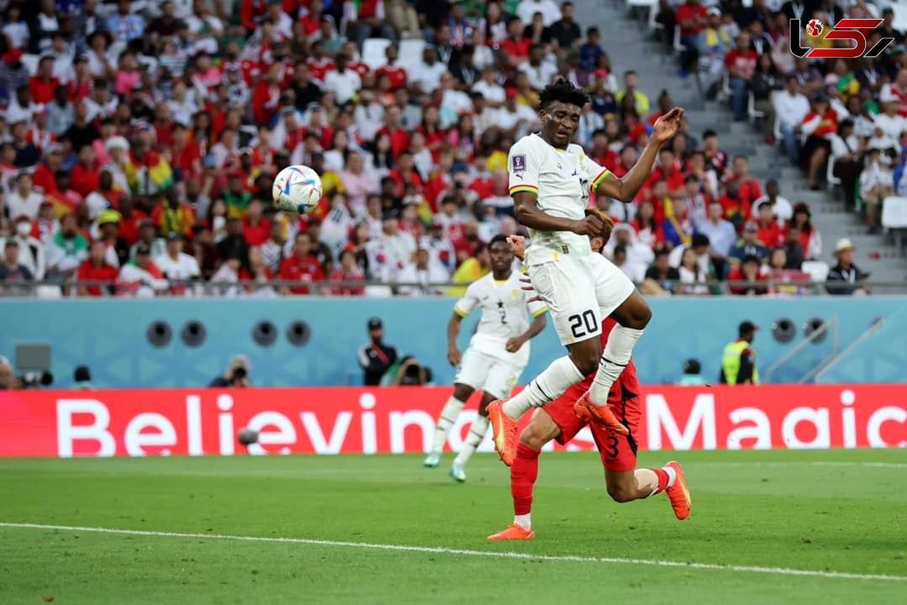 برتری غنا مقابل کره جنوبی در یک بازی زیبا / جام جهانی 2022 قطر