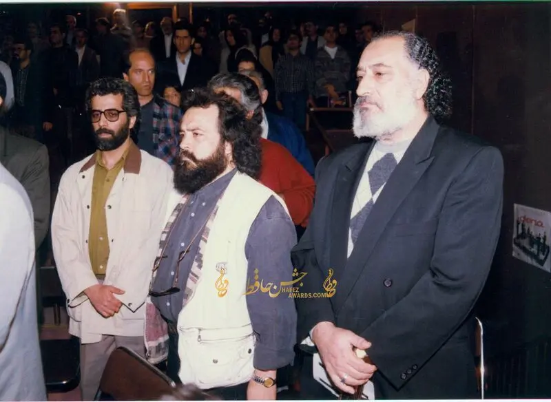 داریوش-ارجمند-و-محمدرضا-شریفی-نیا-اولین-دوره-جشن-حافظ-سال-1376