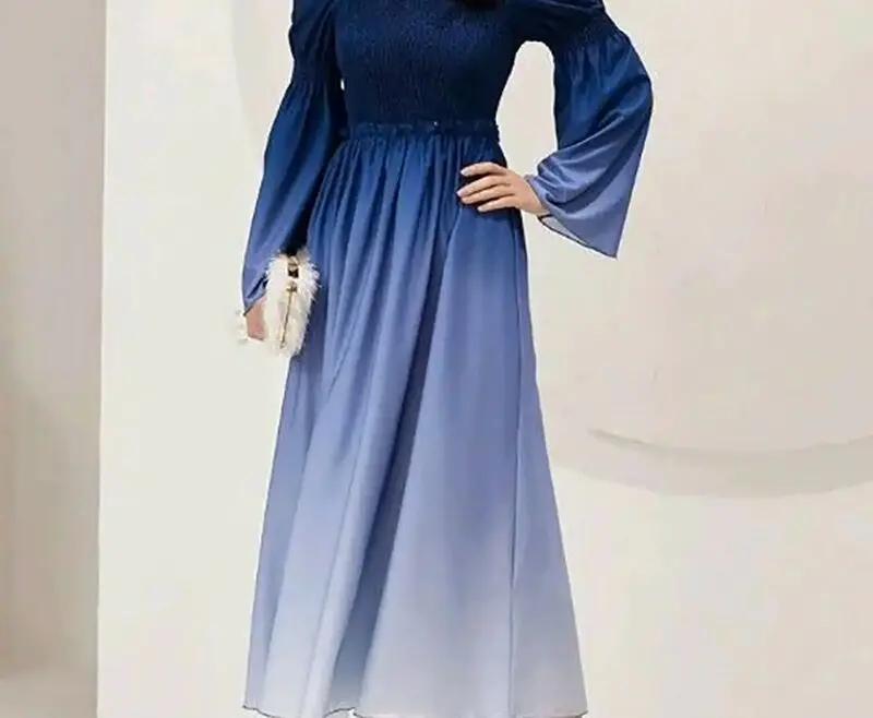 پیراهن آبرنگی شیک زنانه