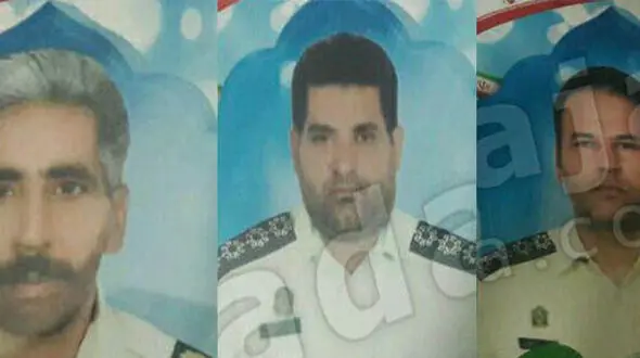 عکس 3 افسر پلیس که پنجشنبه شهید شدند