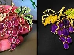 اکسسوری خوشه انگور؛ انتخابی خاص برای زیبایی لباس مجلسی