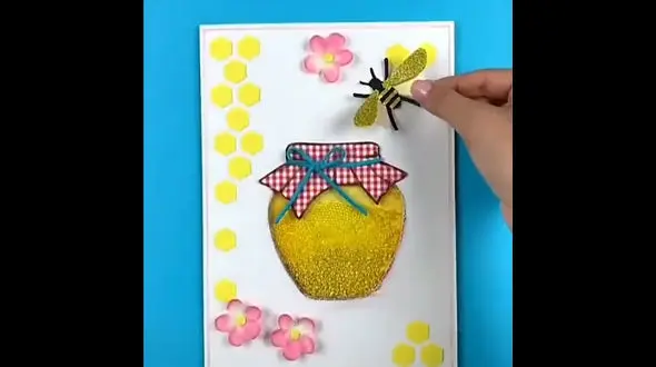 کارت پستال به شکل کندوی عسل + فیلم 