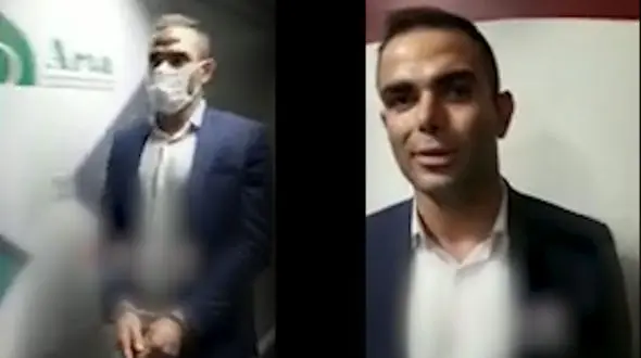 اولین فیلم از لحظه بازداشت وحید خزایی در فرودگاه امام خمینی (ره)