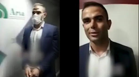 اولین فیلم از لحظه بازداشت وحید خزایی در فرودگاه امام خمینی (ره)