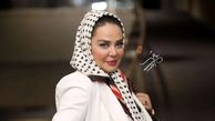 این زن میدونه چطوری جذاب به نظر بیاد!/ بهاره رهنما با آرایش نارنجی