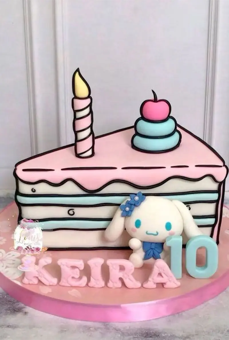 کیک تولد کرومی ساده