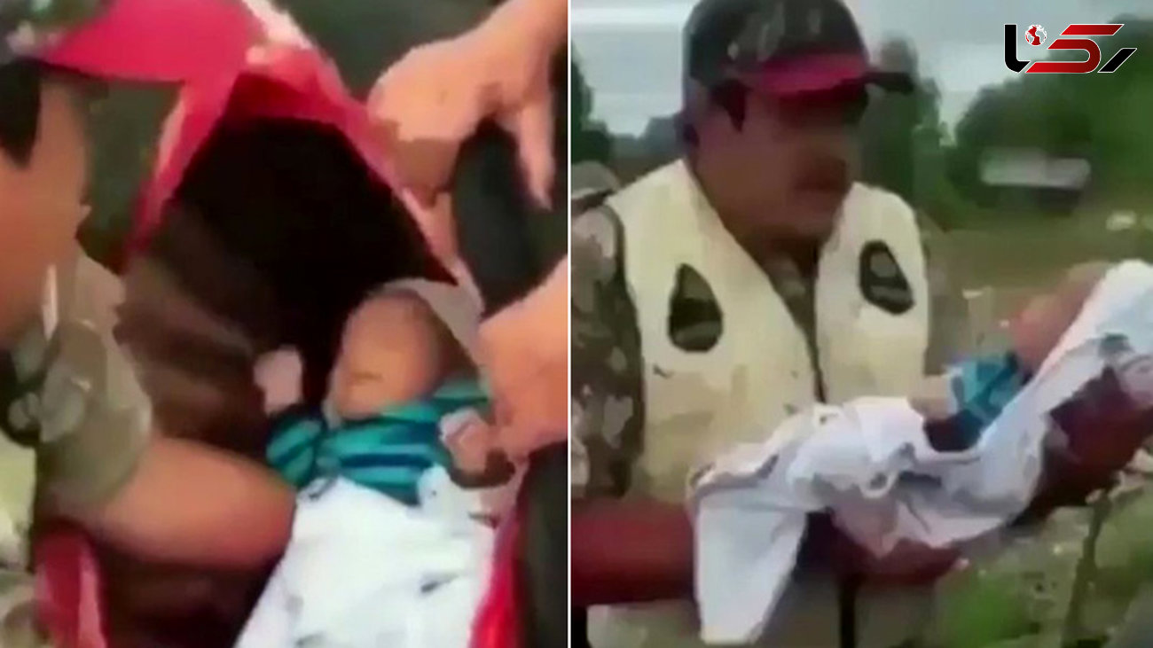 مردی که نوزادش را داخل شکم حیوان گذاشت! +فیلم و عکس