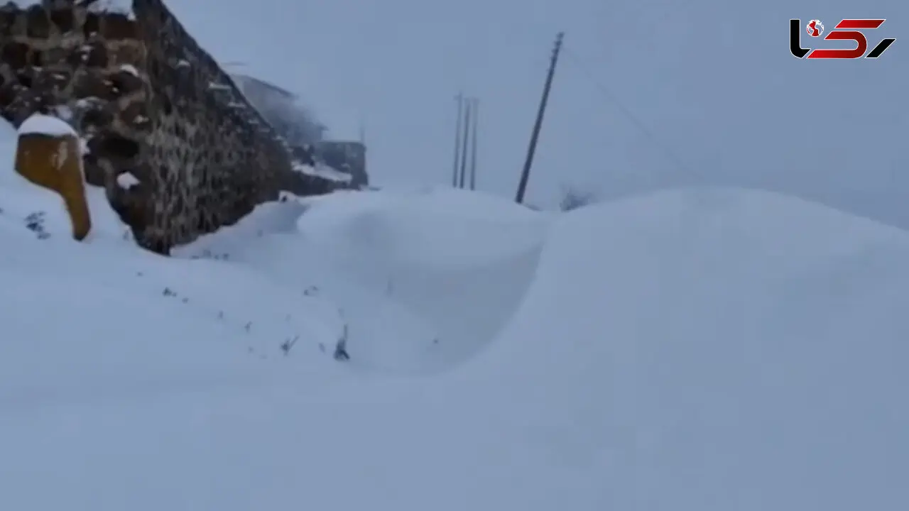 فیلم بارش سنگین برف در سوادکوه مازندران