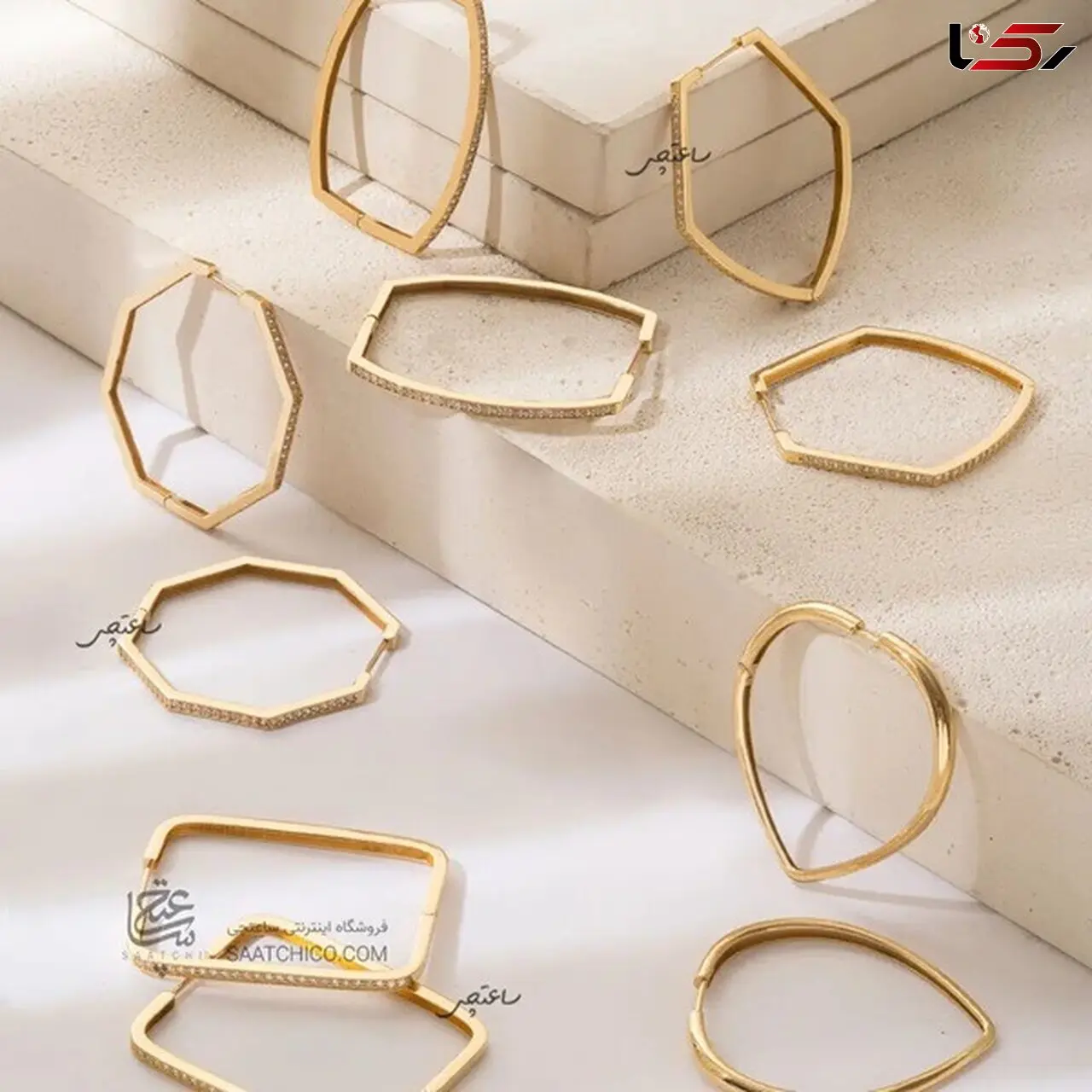 5 مدل گوشواره حلقه ای جدید طلا ترند!