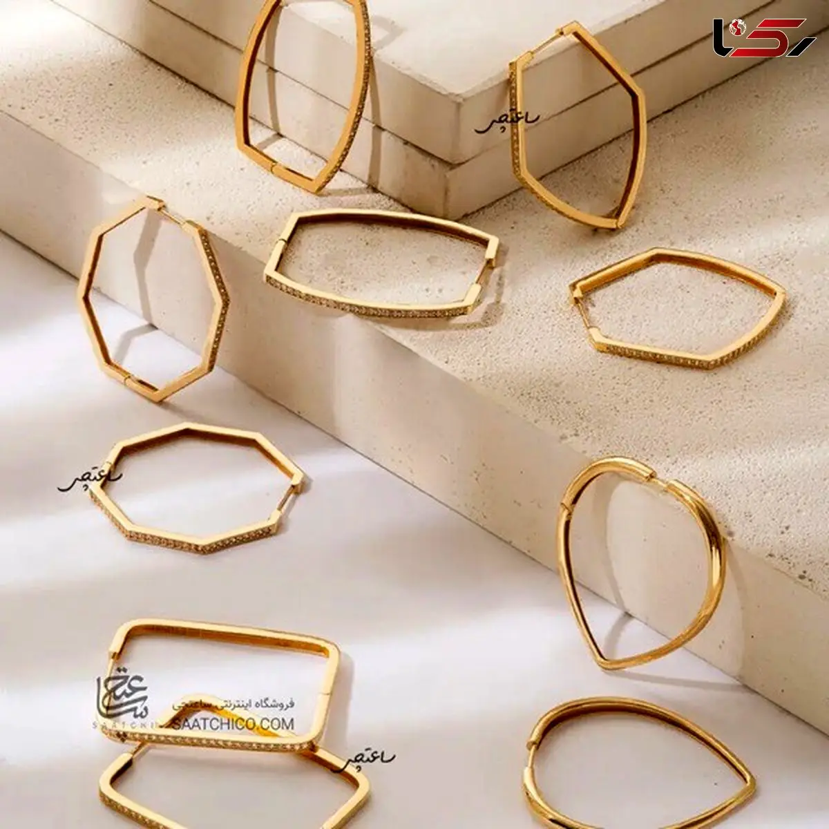 5 مدل گوشواره حلقه ای جدید طلا ترند!