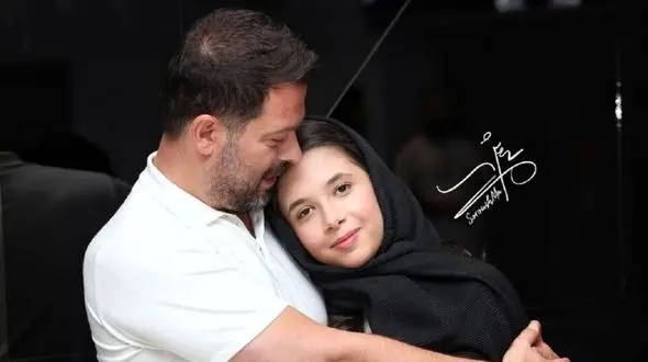 پژمان بازغی بعد جدایی به نفس عاشقی یاد داد ! /  پدر و دختری جذاب سینمای ایران ! + فیلم