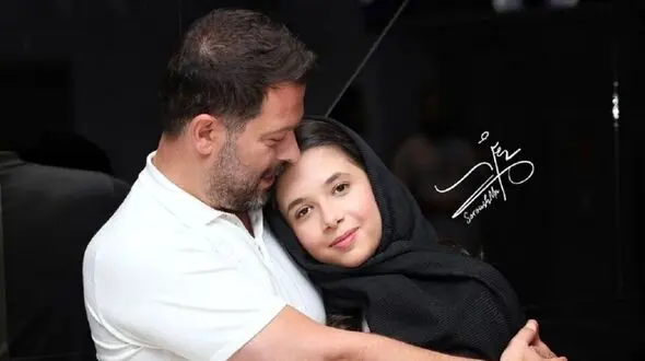 پژمان بازغی بعد جدایی به نفس عاشقی یاد داد ! /  پدر و دختری جذاب سینمای ایران ! + فیلم