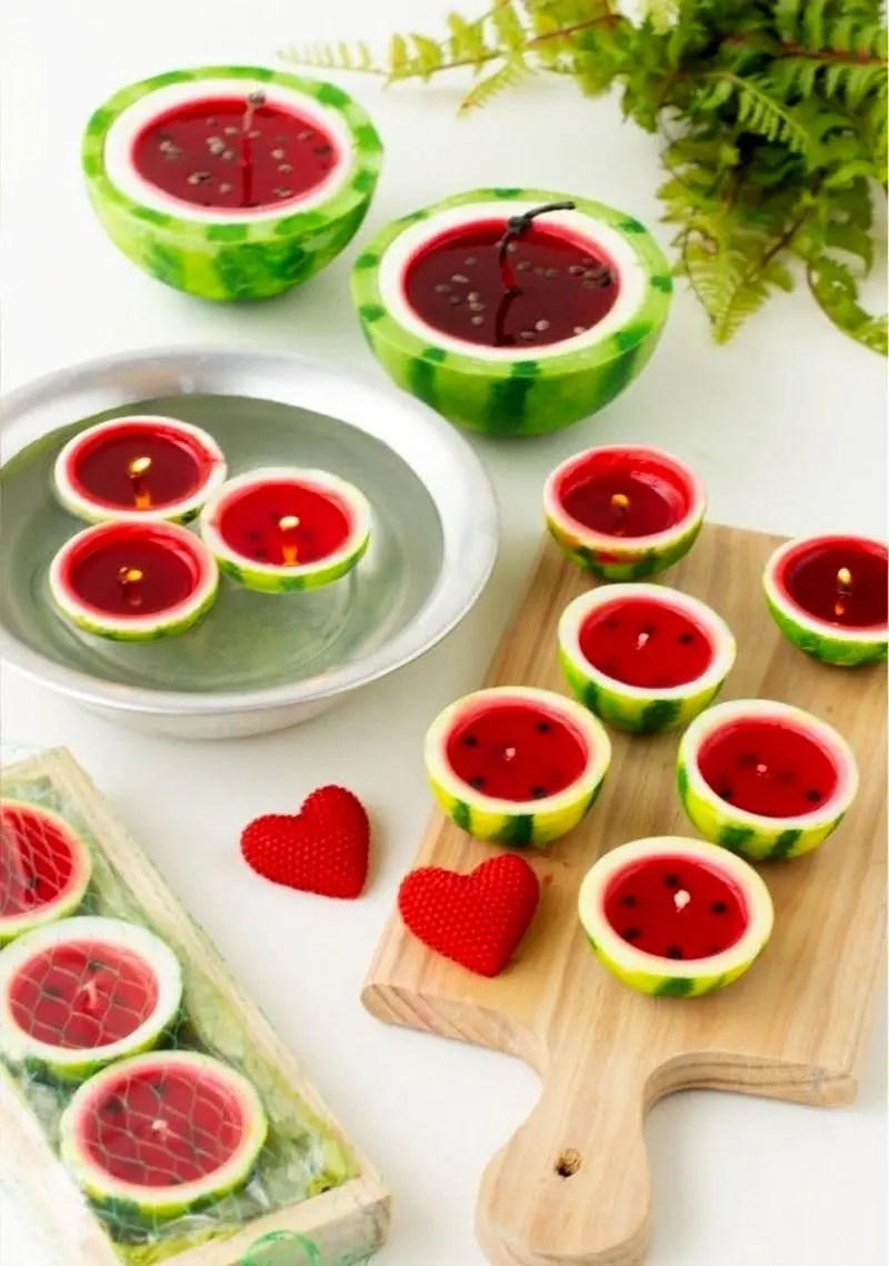 مدل شمع یلدایی | مدل شمع یلدایی جدید ۱۴۰۴ با طرح انار و هندوانه که عروس های باسلیقه عاشقشن!