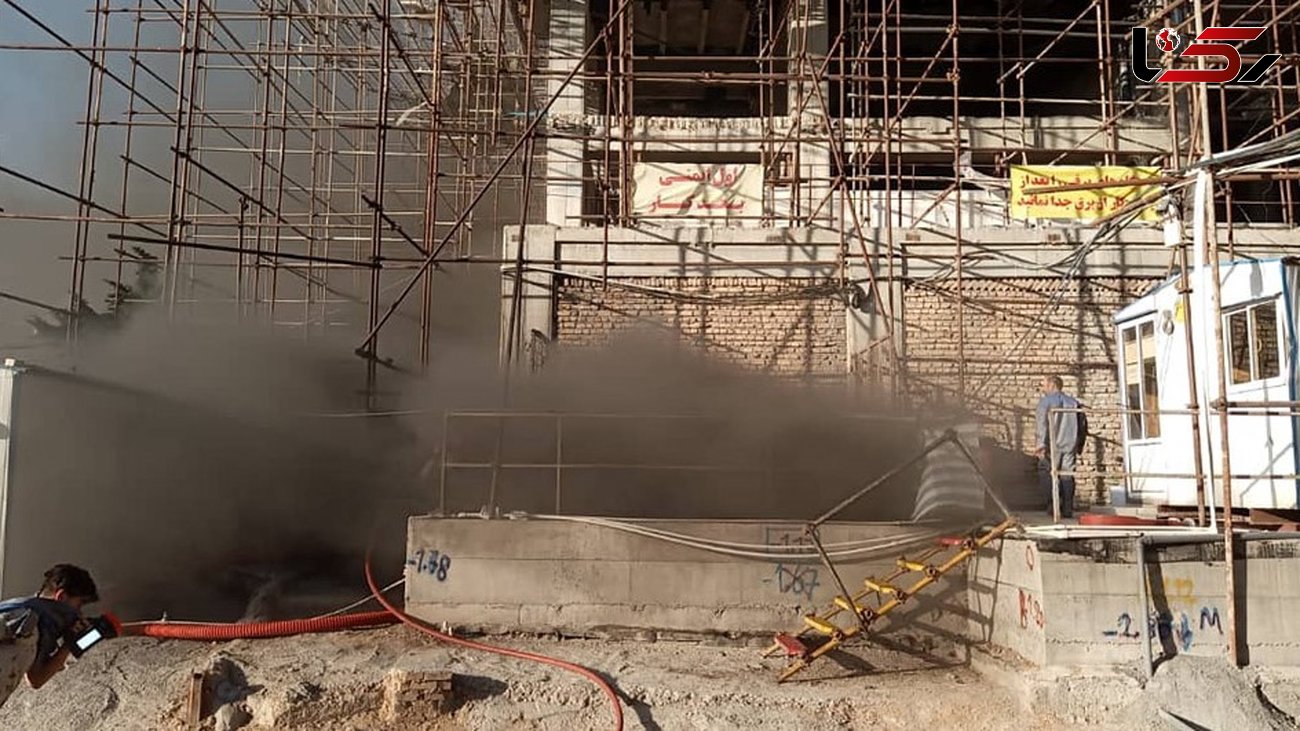 آتش سوزی وحشتناک یک برج مسکونی در اتوبان ارتش
