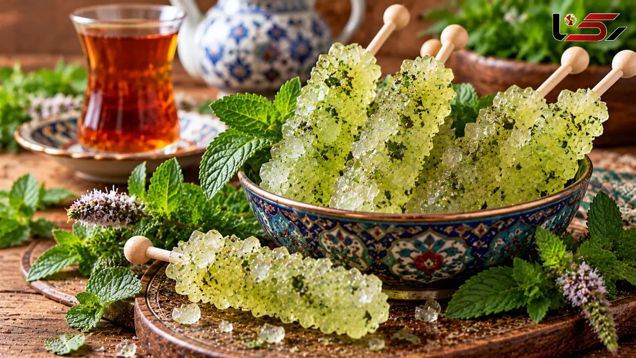 طرز تهیه نبات گیاهی با طعم پونه