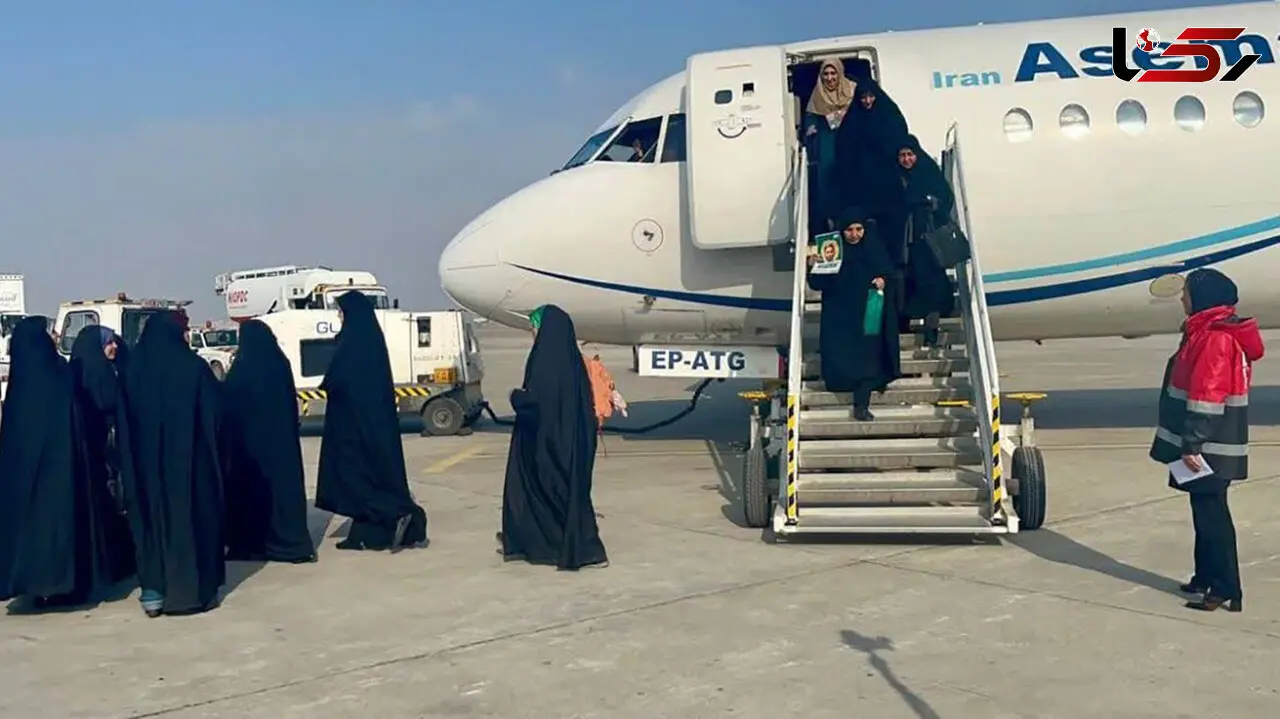 سفرهوایی 110 زن نخبه کشور از تهران به مشهد با خلبانی یک زن ایرانی