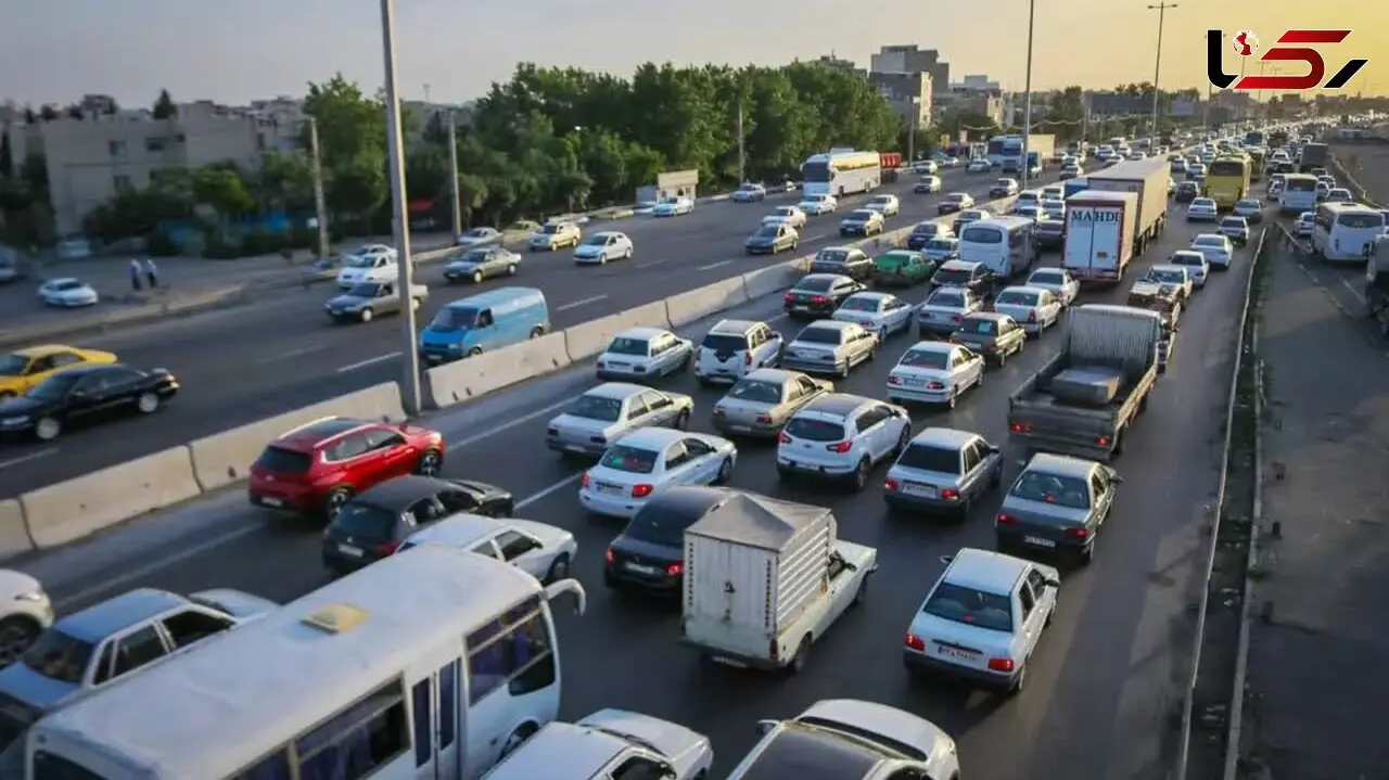 ترافیک در آزادراه های قزوین سنگین است