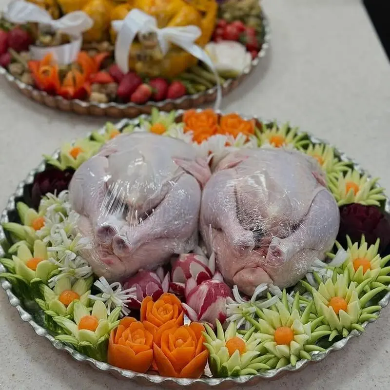 تزیین گوشت عروس؛ انواع مدل های شیک و خلاقانه برای فریزر نوعروس