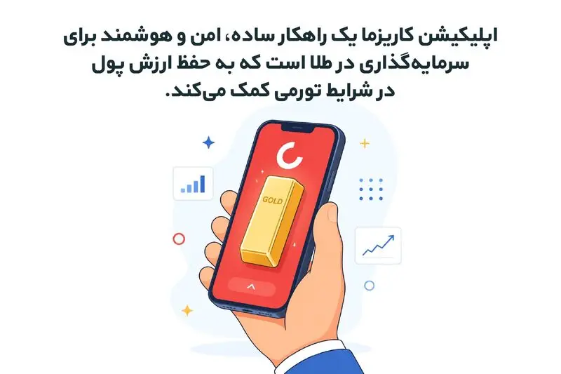 خرید طلا از اپ کاریزما