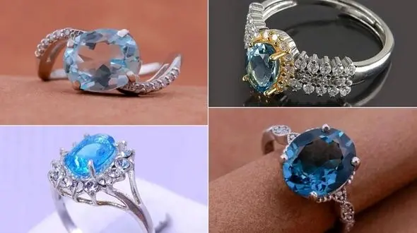 انگشتر زنانه توپاز در مدل های باکلاس / خواص درمانی انگشتر زنانه توپاز + عکس