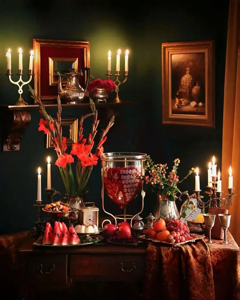 تزیین میز یلدا عروس<p> </p>