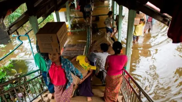 4 کشته و 4 مفقود در سیل مرگبار شرق میانمار